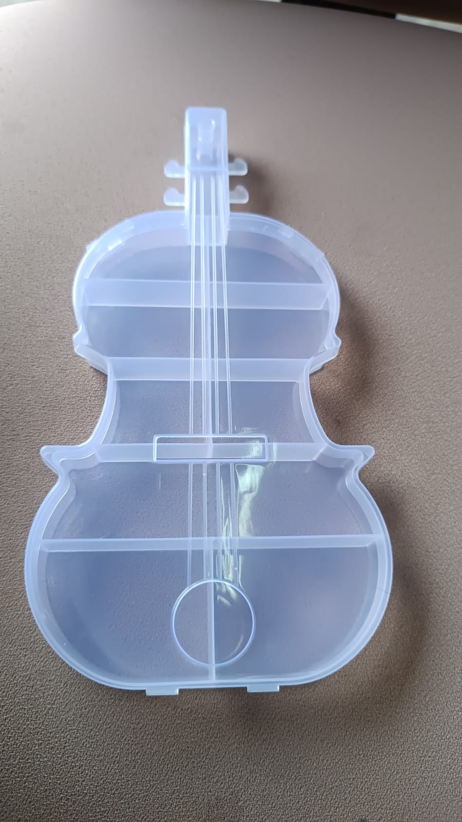 Violin Shape Plastic Storage Box (1 Pc) Violin Shape Plastic Storage Box (1 Pc)